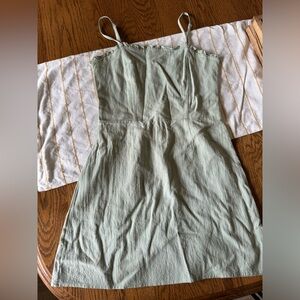 La Hearts Light Green Ruffled Top